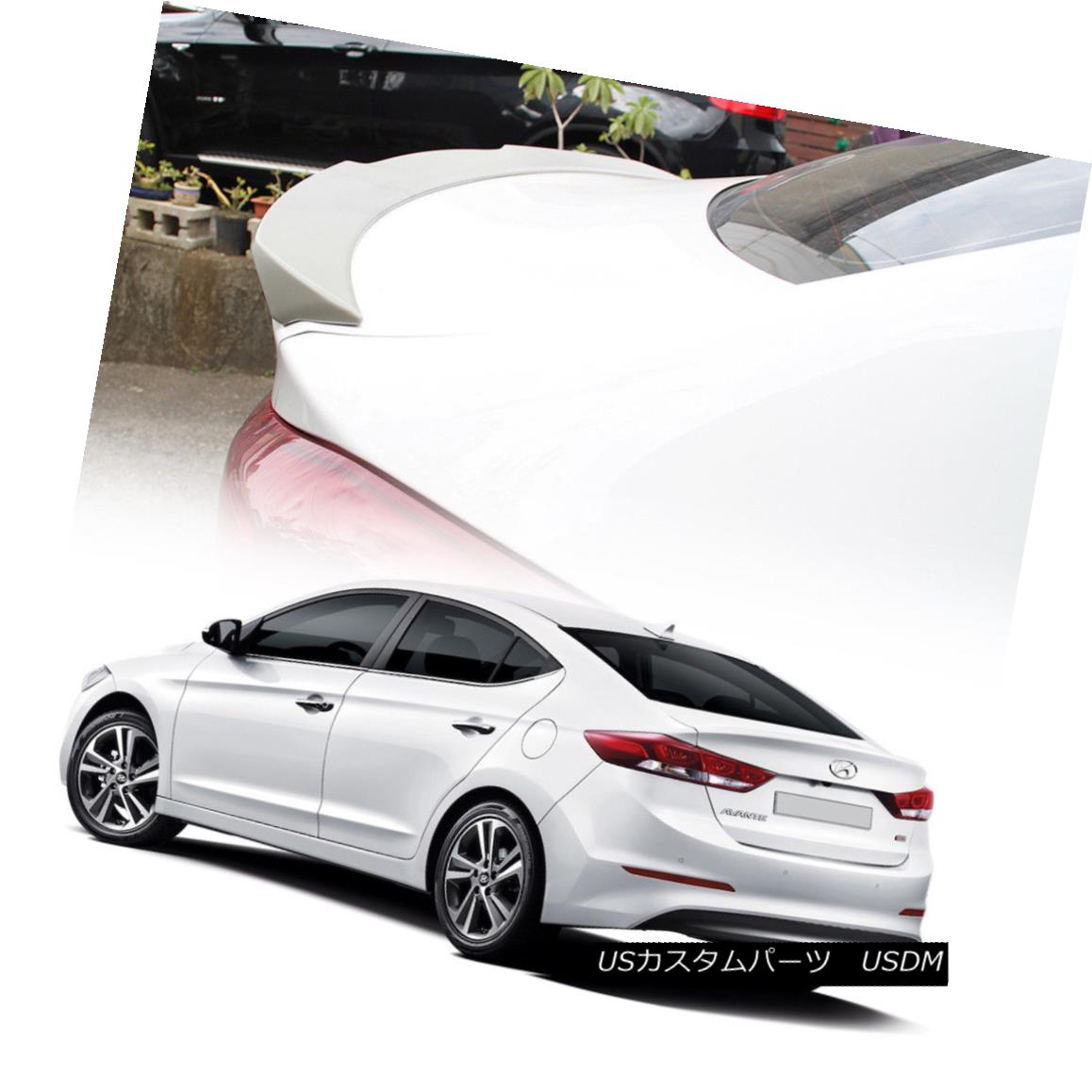 エアロパーツ Painted OE Type Trunk Spoiler Wing 2018 For Hyundai Elantra AD 6th SE GL L Sedan Hyundai Elantra AD 6th SE GL Lセダン用OEタイプトランク・スポイラー・ウイング2018を塗装 【並行輸入品】