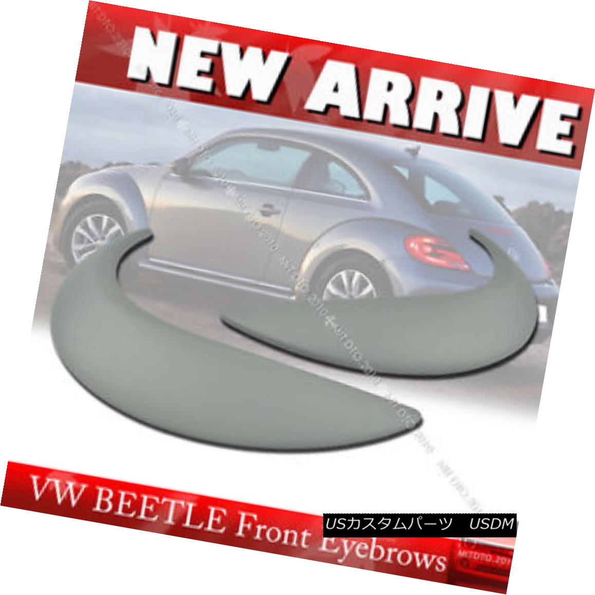 エアロパーツ For Painted Volkswagen Beetle Coupe Convertible Headlight Eyelid Eyebrown Cover 塗装されたフォルクスワーゲンビートルクーペのためのコンバーチブルヘッドライトまぶたの眉のカバー 【並行輸入品】