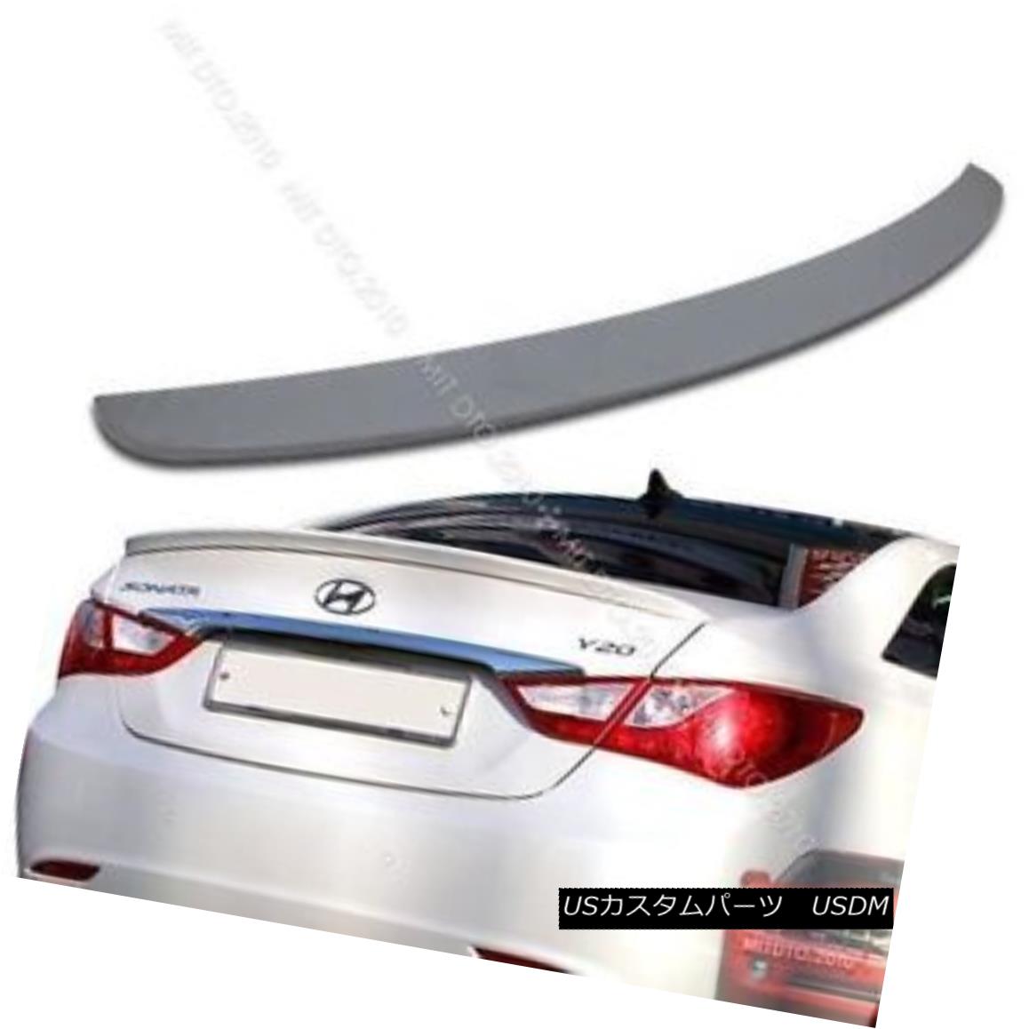 エアロパーツ 2011-2013 For Hyundai YF Sonata Boot Trunk Spoiler Wing Unpainted 現代YFソナタブーツ・トランク・スポイラー・ウイング未塗装2011年?2013年 【並行輸入品】