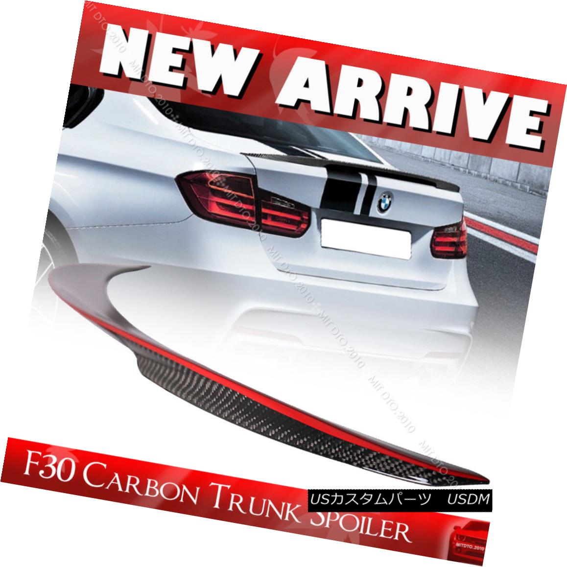 エアロパーツ Red Line & Carbon Fiber BMW 3 Series F30 F80 Performance Trunk Spoiler 340i レッドライン＆amp; 炭素繊維BMW 3シリーズF30 F80パフォーマンストランクスポイラー340i 【並行輸入品】 73,689円