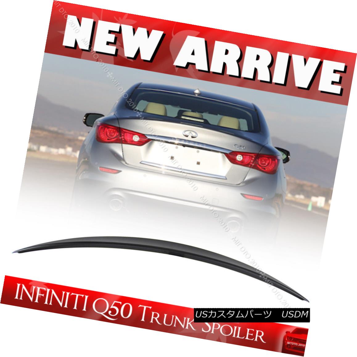 エアロパーツ D Style For Infiniti Q50 Sport Sedan Rear Trunk Spoiler Wing Painted All Color Dスタイルfor Infiniti Q50スポーツセダンリアトランクスポイラーウィングすべての色を塗装 Abonkala Com