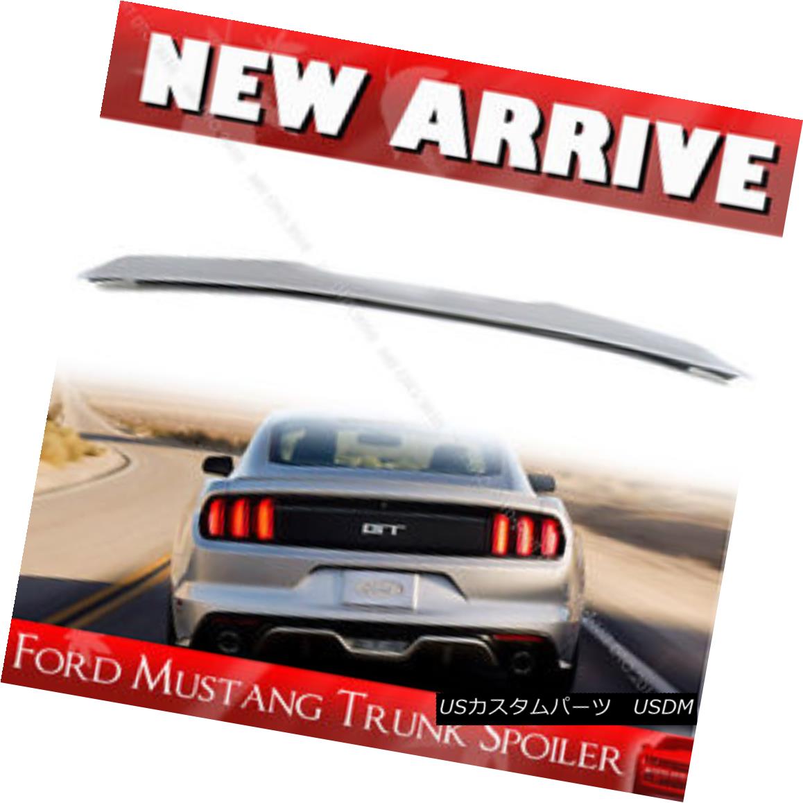 エアロパーツ Unpaint FORD Mustang 6th V6 Coupe V Style Rear Trunk Spoiler 15up アンペイントフォードマスタング6th V6クーペVスタイルリアトランク・スポイラー15up 【並行輸入品】