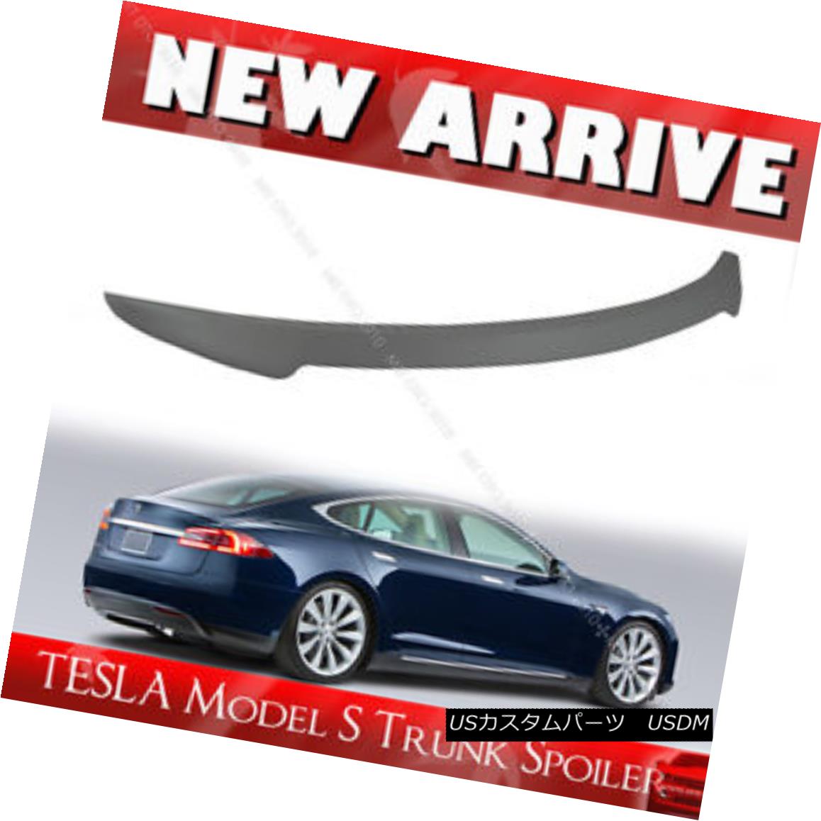 エアロパーツ Tesla Model S Rear V-Look Trunk Spoiler 4D Sedan 2012-2016 Unpaint テスラモデルSリアVルックトランクスポイラー4Dセダン2012-2016ペイント 【並行輸入品】