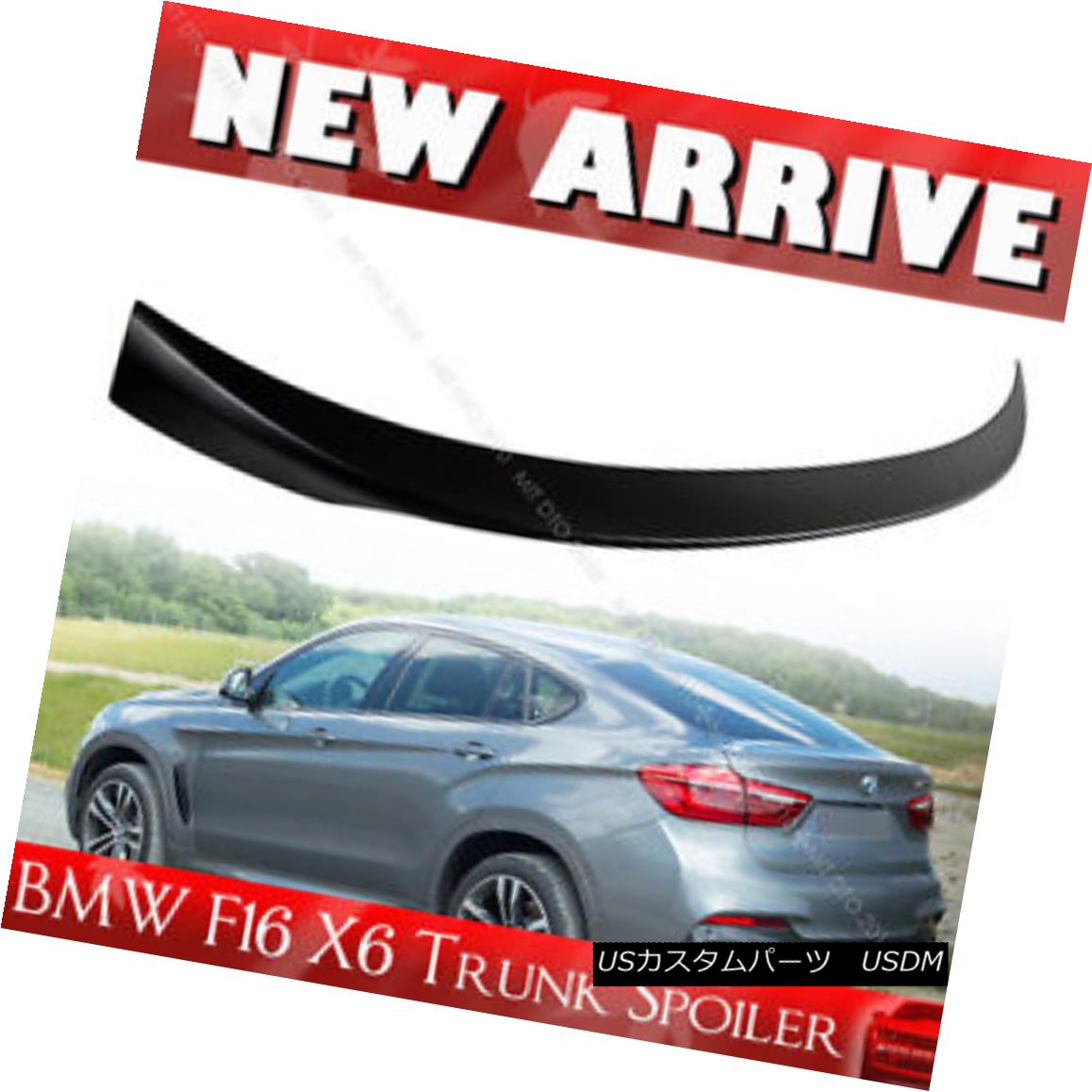 エアロパーツ 15-17 New Unpaint BMW X6 F16 X6M F86 Perfromance xDrive Trunk Spoiler ABS 15-17 New Unpaint BMW X6 F16 X6M F86パフォーマンスxDriveトランク・スポイラーABS 【並行輸入品】