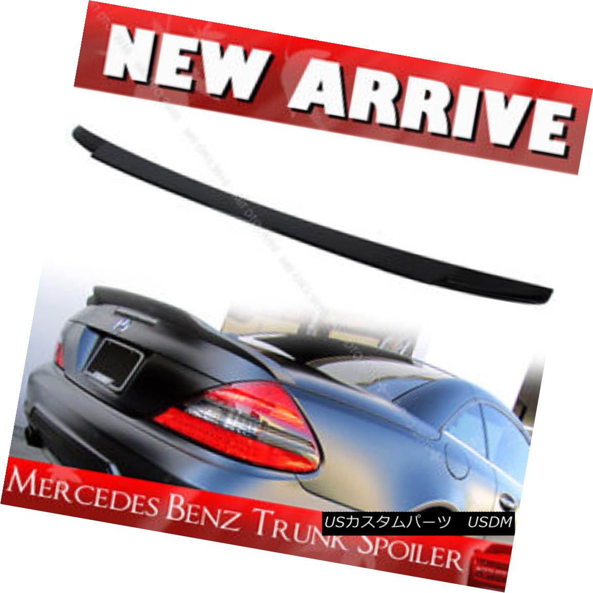 エアロパーツ Unpainted Mercedes Benz SL 2D R230 V-Style Rear Trunk Wing Spoiler 03-11 塗装されていないメルセデスベンツSL 2D R230 V型リアトランクウィングスポイラー03-11 【並行輸入品】