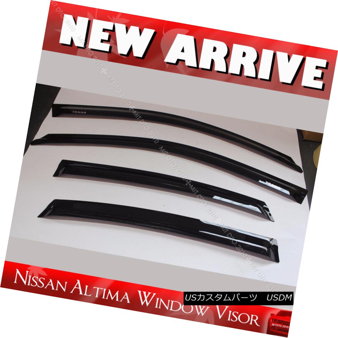 エアロパーツ Window Visor for Nissan Altima L33 2013-2017 Teana Rain Guard Weather Shield 日産Altima L33 2013-2017 Teanaレインガード天気シールド 【並行輸入品】