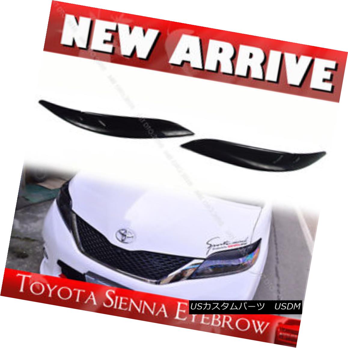 エアロパーツ One Day Ship- For TOYOTA Sienna Minivan Headlight Cover Eyelids Eyebrow Unpaint 1日出荷 - TOYOTAシエナミニバン用ヘッドライトカバー眼瞼眉毛塗装 【並行輸入品】
