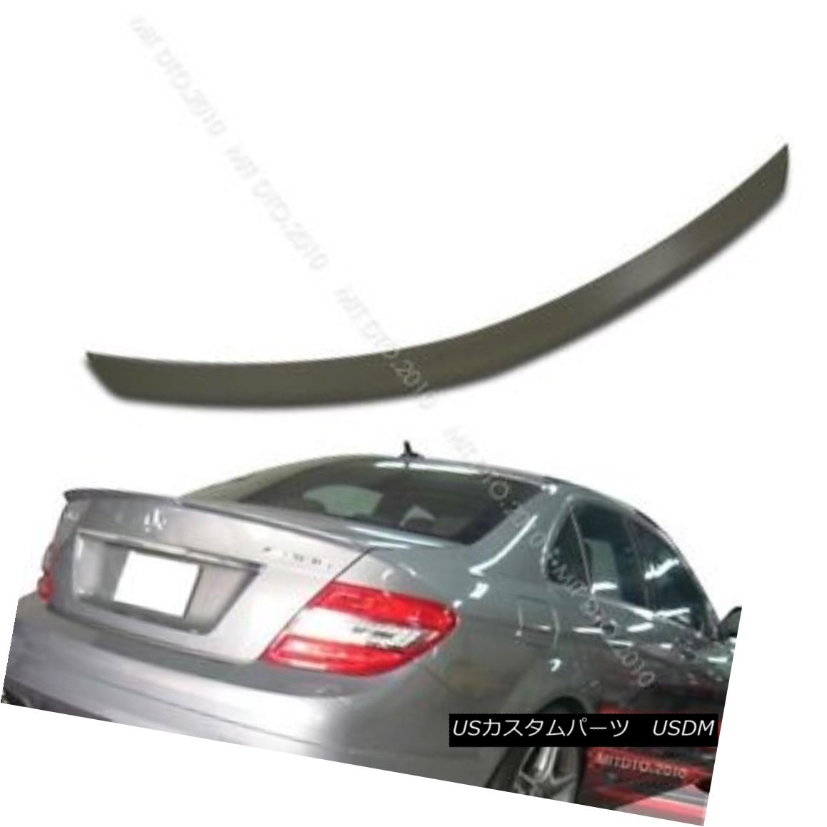 エアロパーツ Mercedes BENZ W204 C-Class A Type SEDAN 4DR Rear Trunk Spoiler Wing § メルセデスベンツW204 CクラスAタイプセダン4DRリアトランクスポイラーウィング 【並行輸入品】