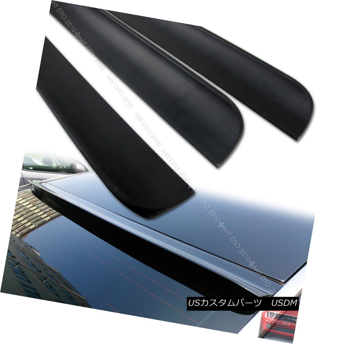 エアロパーツ Unpainted Window Visor Roof Lip Spoiler Wing for Nissan L32 Sedan Smooth lip 日産L32セダンスムースリップ用ウインドバイザールーフリップスポイラーウイング 【並行輸入品】