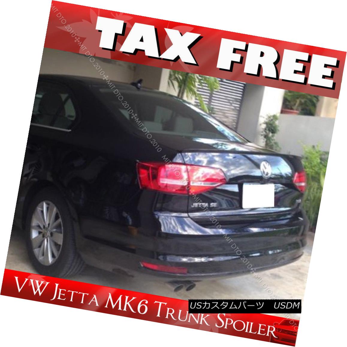 エアロパーツ UNPAINTED Volkswagen VW Jetta MK7 Rear Trunk Lip Spoiler 15+ § UNPAINTEDフォルクスワーゲンVWジェッタMK7リアトランクリップスポイラー15+ 【並行輸入品】