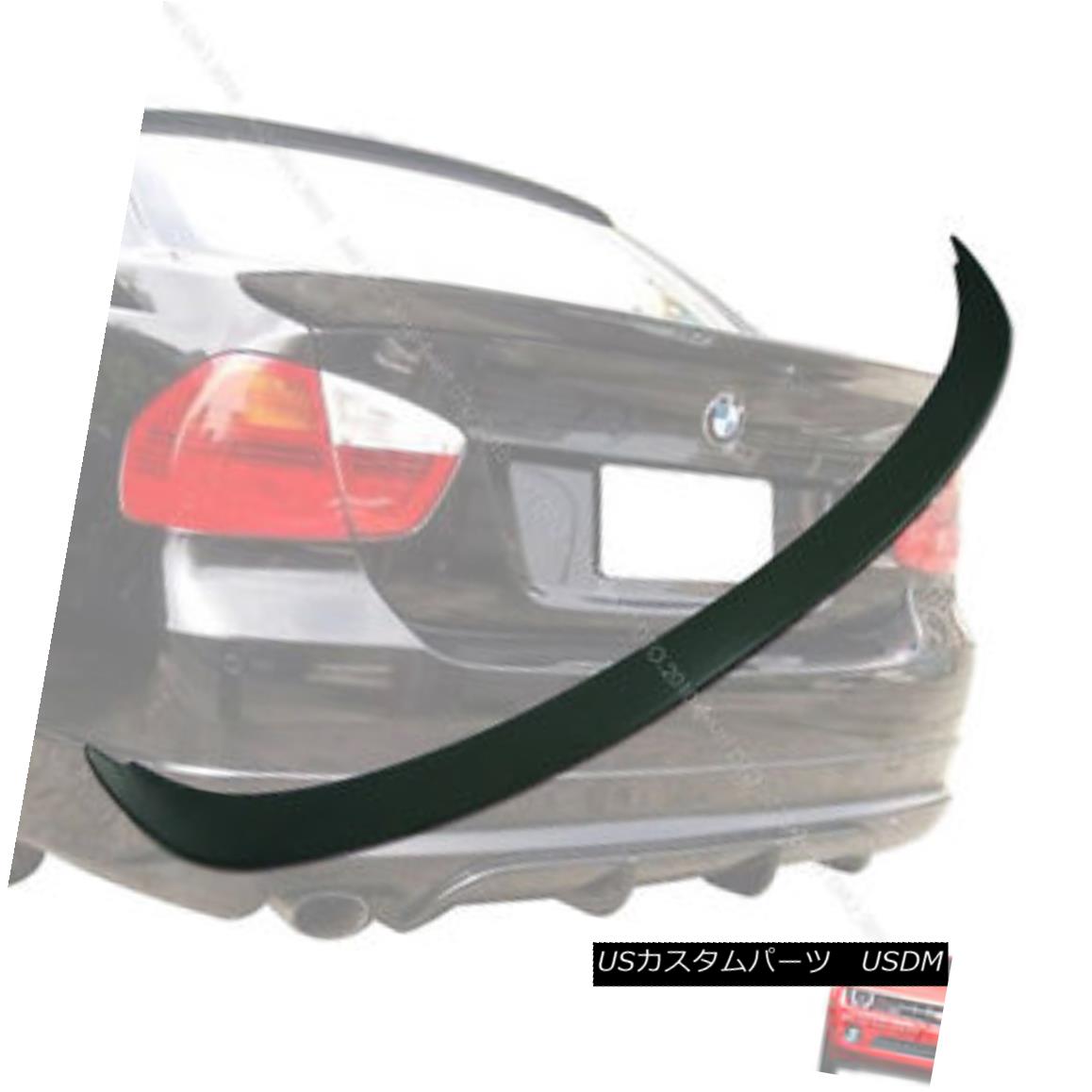 エアロパーツ 4-Door Unpainted E90 For BMW 3-Series Trunk Boot Spoiler Wing Sedan 2011 BMW 3シリーズトランクブーツスポイラーウイングセダン2011用4ドア無塗装E90 【並行輸入品】