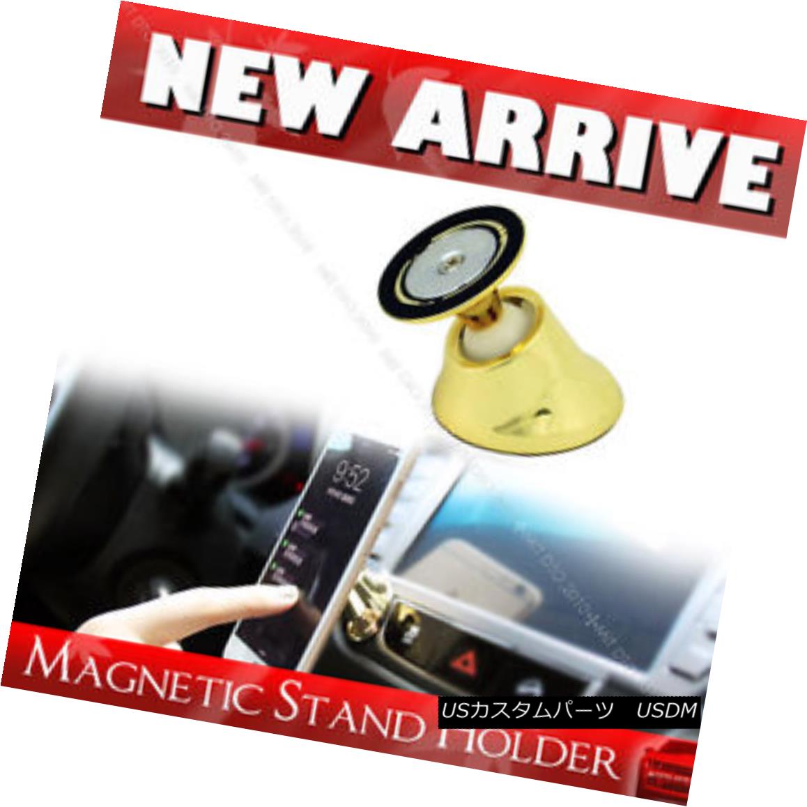 エアロパーツ 360 Degrees Magnetic Dash Sticky Stand Holder Phone Mobile Color Golden 360度磁気ダッシュスティッキースタンドホルダー電話携帯カラーゴールデン 【並行輸入品】