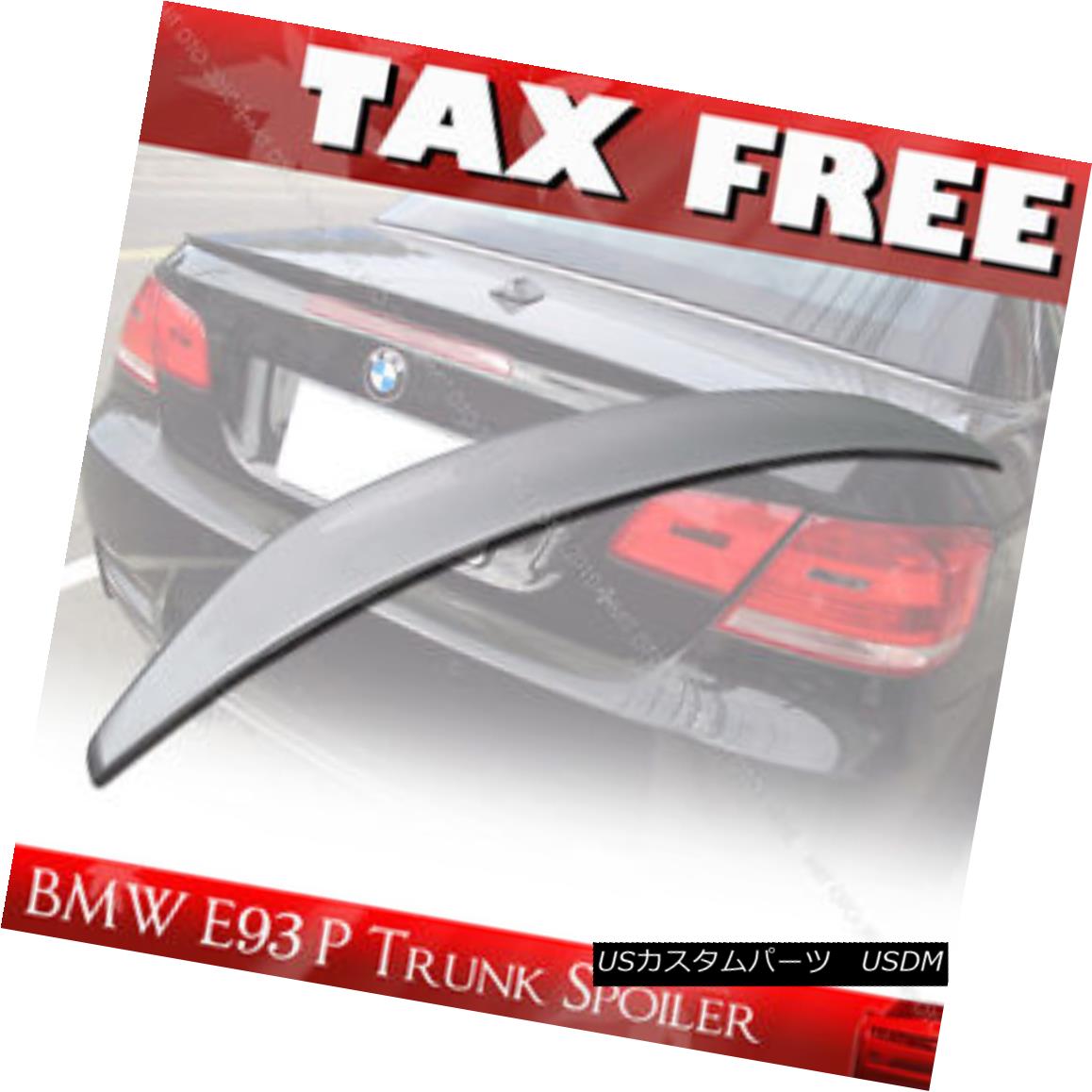エアロパーツ SHIP FROM LA- BMW E93 Convertible P TYPE TRUNK SPOILER 08-13 Painted COLOR 354 船からLA-BMW E93コンバーチブルP TYPE TRUNK SPOILER 08-13塗装色354 【並行輸入品】