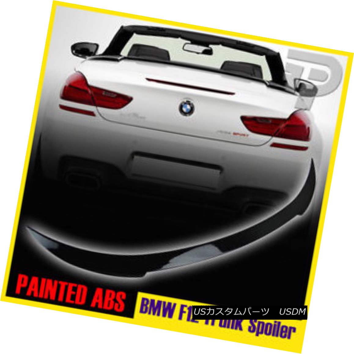 エアロパーツ PAINTED BMW 6 SERIES F12 CONVERTIBLE V-TYPE REAR TRUNK SPOILER WING 640i 650i▼ ペイントされたBMW 6シリーズF12コンバチブルVタイプリヤトランクスポイラーウイング640i 650i？ 【並行輸入品】