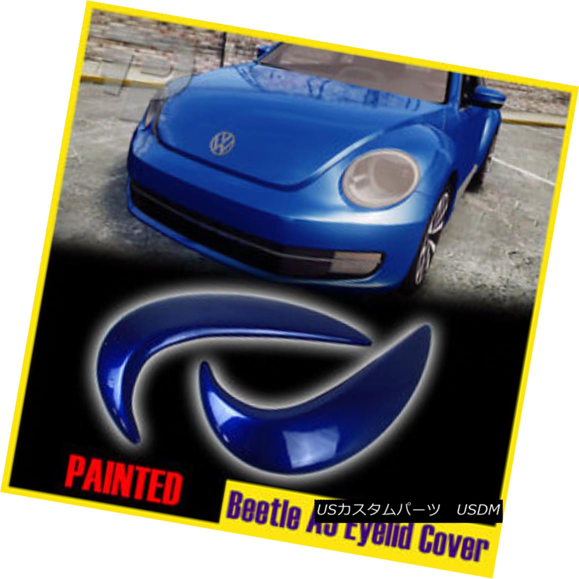 エアロパーツ Painted Reef Blue For Volkswagen Beetle A5 Coupe Convertible Front Eyebrow Cover フォークスワーゲンビートルA5クーペのための塗られたリーフ青のフロントの眉のカバー 【並行輸入品】 65,824円