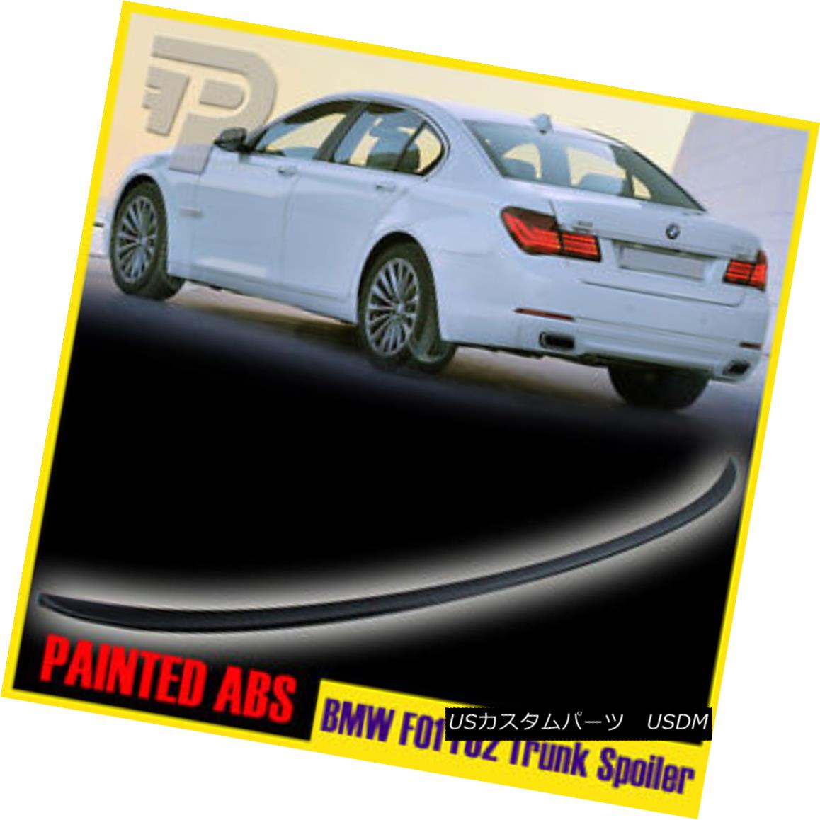 エアロパーツ Painted 09-15 BMW 7-Series F01 F02 4DR Sedan M3-Style Rear Trunk Spoiler Wing ペイントされた09 - 15 BMW 7 - シリーズF01 F02 4DRセダンM3 - スタイル後部トランクスポイラーウィング 【並行輸入品】