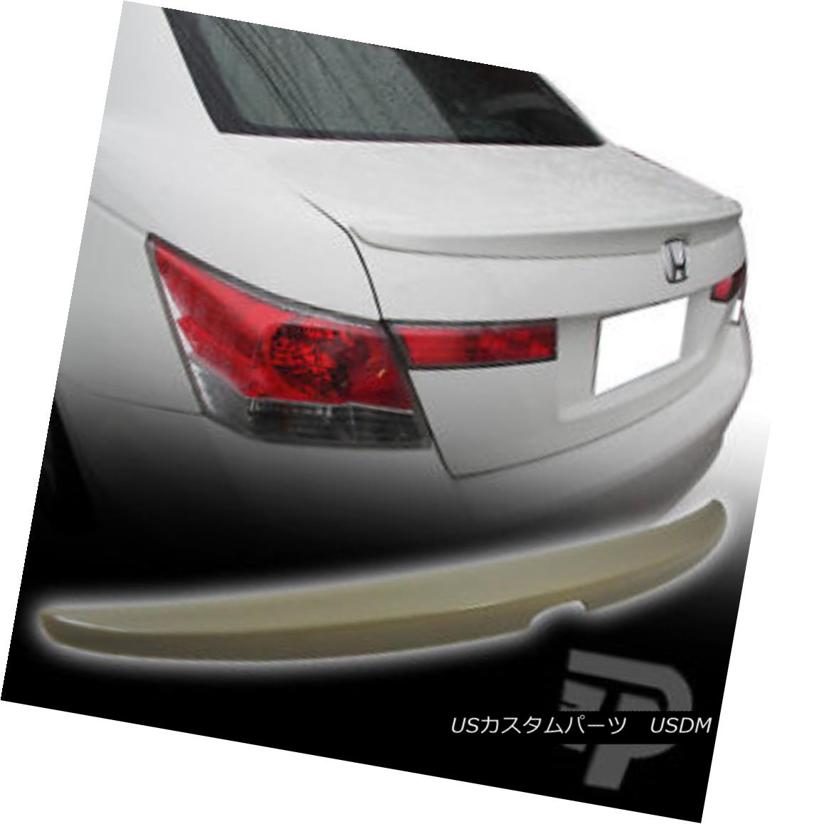 エアロパーツ HONDA ACCORD 4D SEDAN TRUNK BOOT SPOILER NEW 08 12 ▼ ホンダアコード4DセダントランクブーツスポイラーNEW 08 12？ 【並行輸入品】