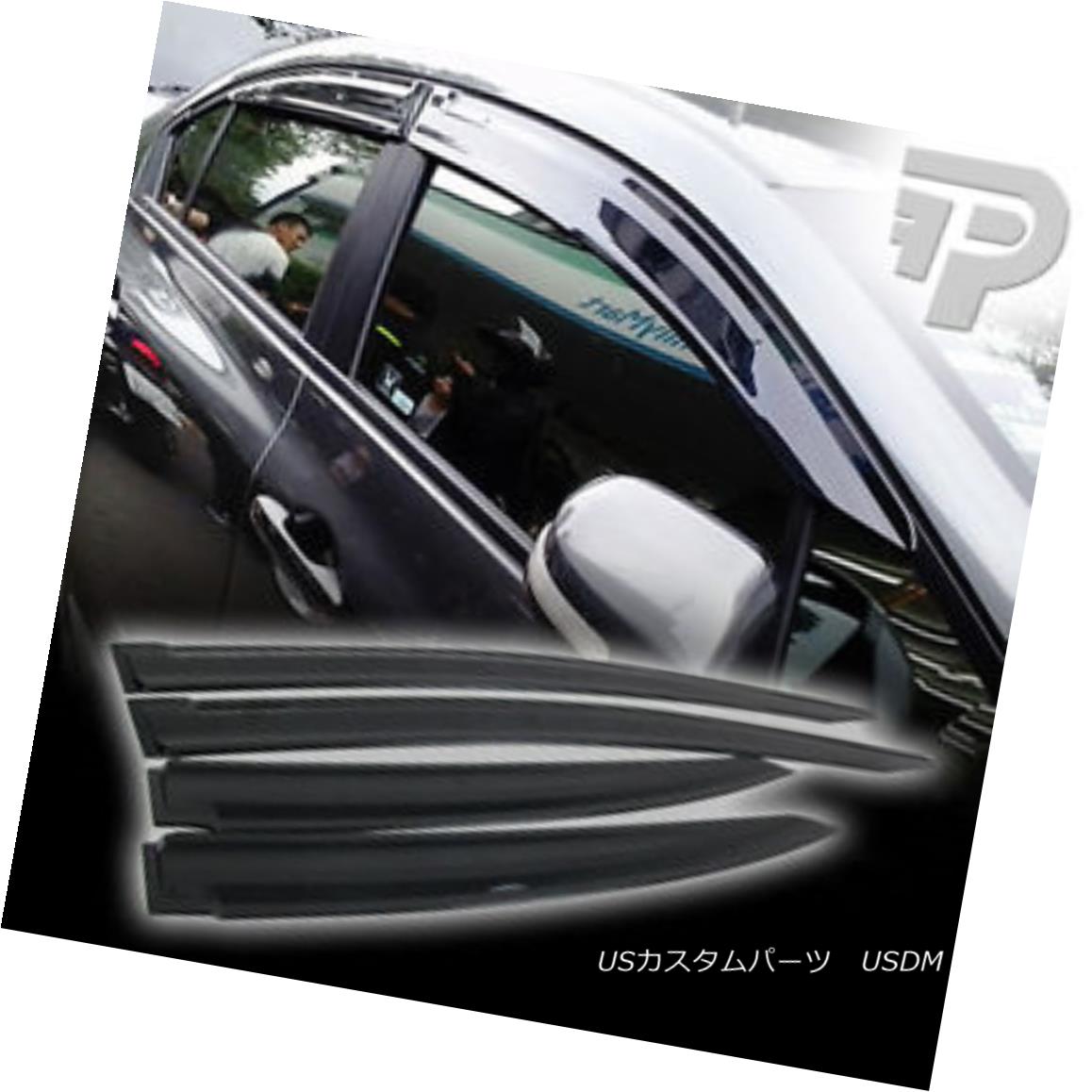 エアロパーツ JDM HONDA CIVIC 9TH 9 4DR SEDAN OE STYLE WINDOW VISOR ▼ JDM HONDA CIVIC 9TH 9 4DR SEDAN OE STYLE WINDOW VISOR？ 【並行輸入品】 59,653円