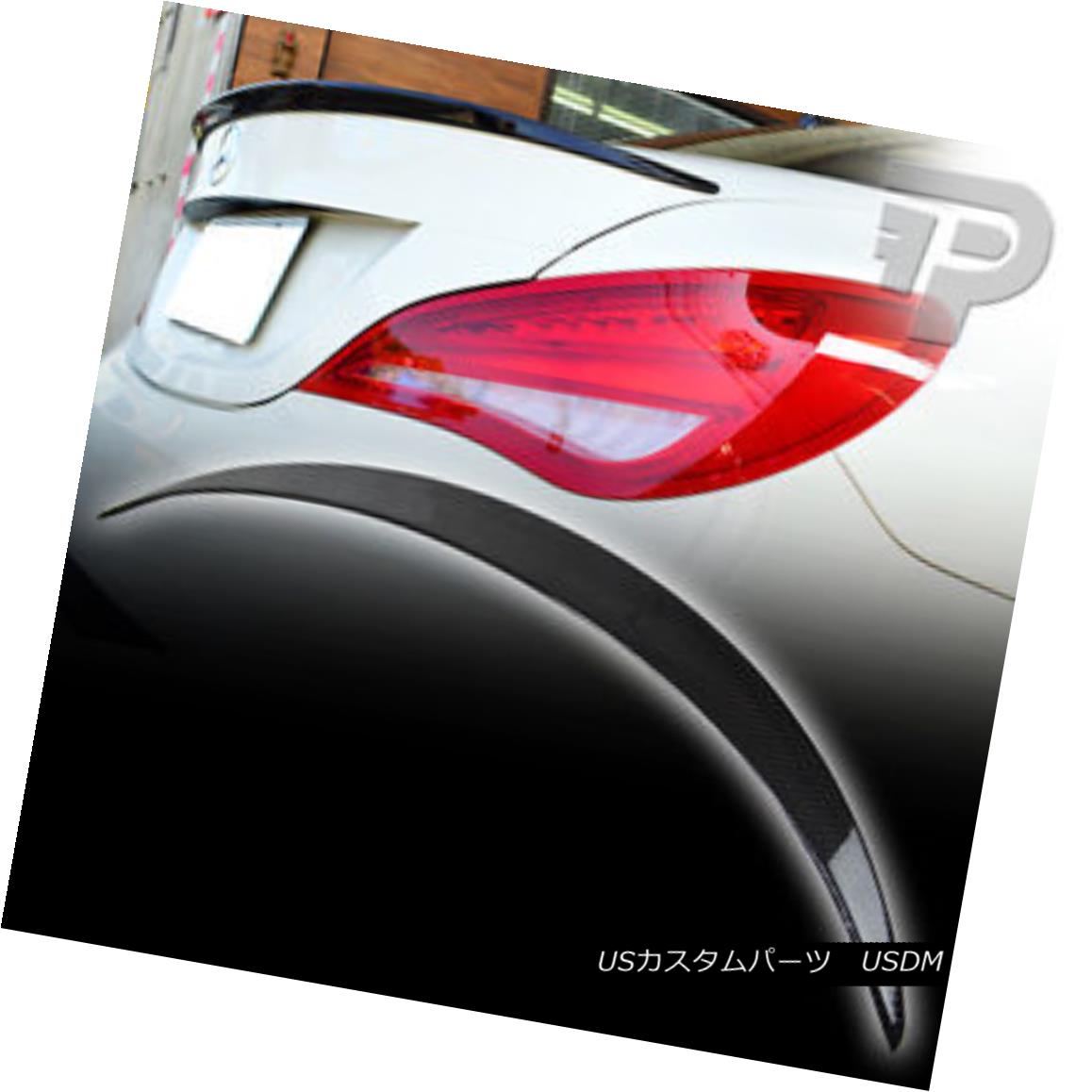 エアロパーツ CARBON FIBER BENZ W117 C117 SALOON A-STYLE REAR TRUNK SPOILER WING CLA45 CLA200 カーボンファイバーベンツW117 C117サロンA-STYLEリアトランクスポイラーウイングCLA45 CLA200 【並行輸入品】