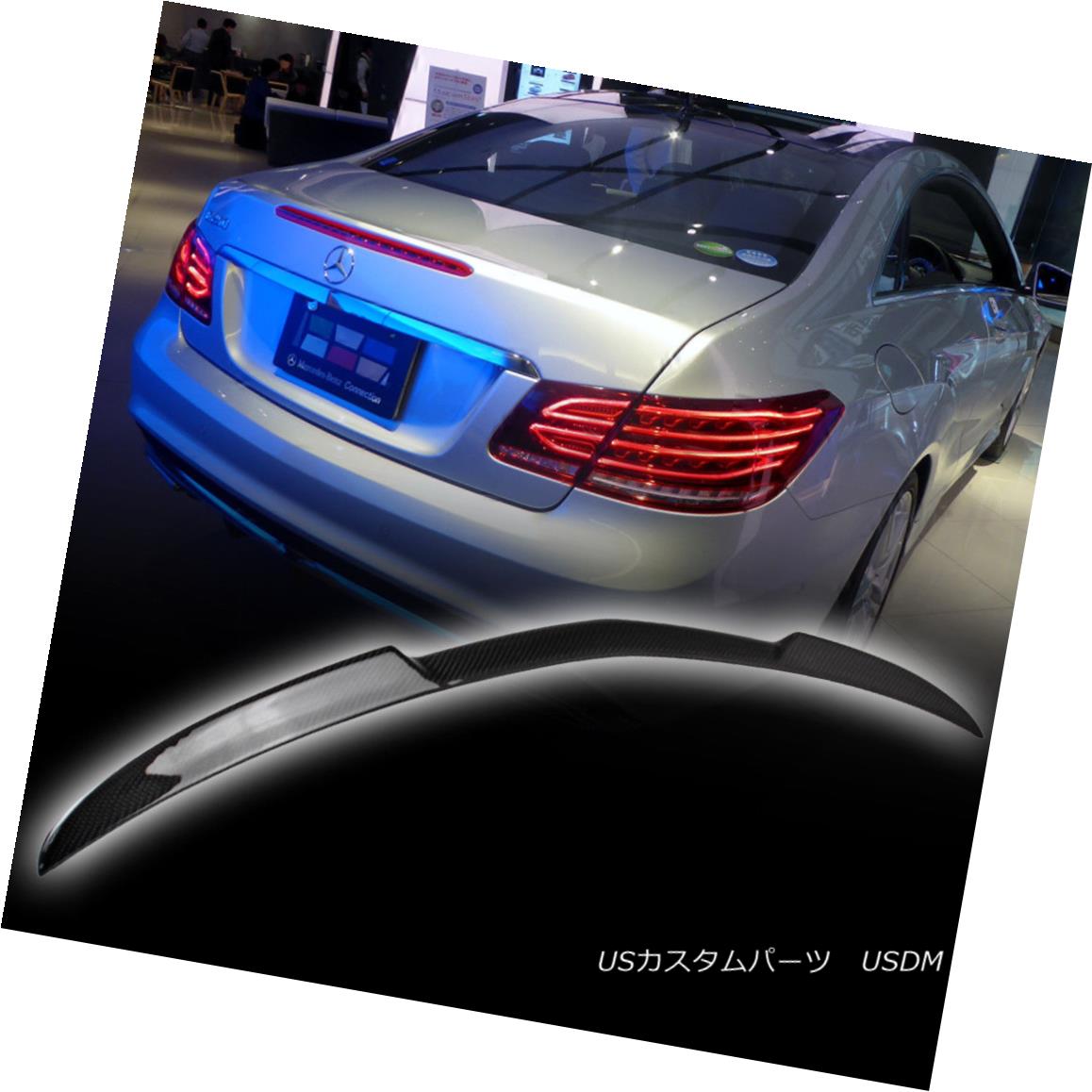 エアロパーツ Mercedes Benz C207 E Class Coupe V Style Rear Trunk Spoiler Wing Real Carbon 16 メルセデスベンツC207 EクラスクーペVスタイルリアトランクスポイラーウィングリアルカーボン16 【並行輸入品】