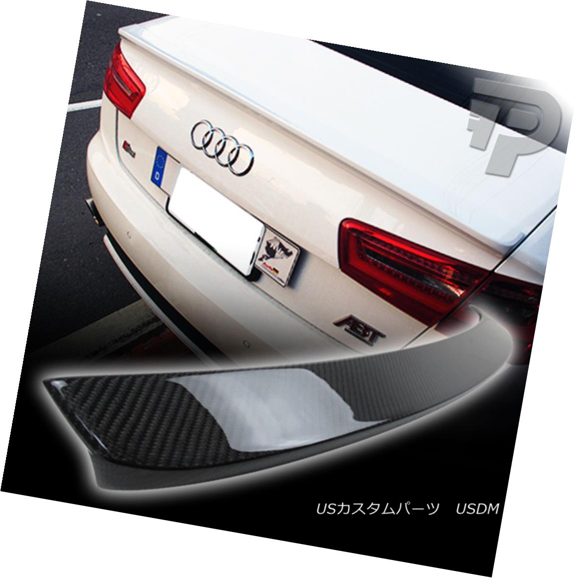 エアロパーツ CARBON FIBER AUDI A6 C7 D TYPE REAR TRUNK BOOT SPOILER 12+ 炭素繊維AUDI A6 C7 Dタイプ後部トランク・ブーツ・スポイラー12+ 【並行輸入品】