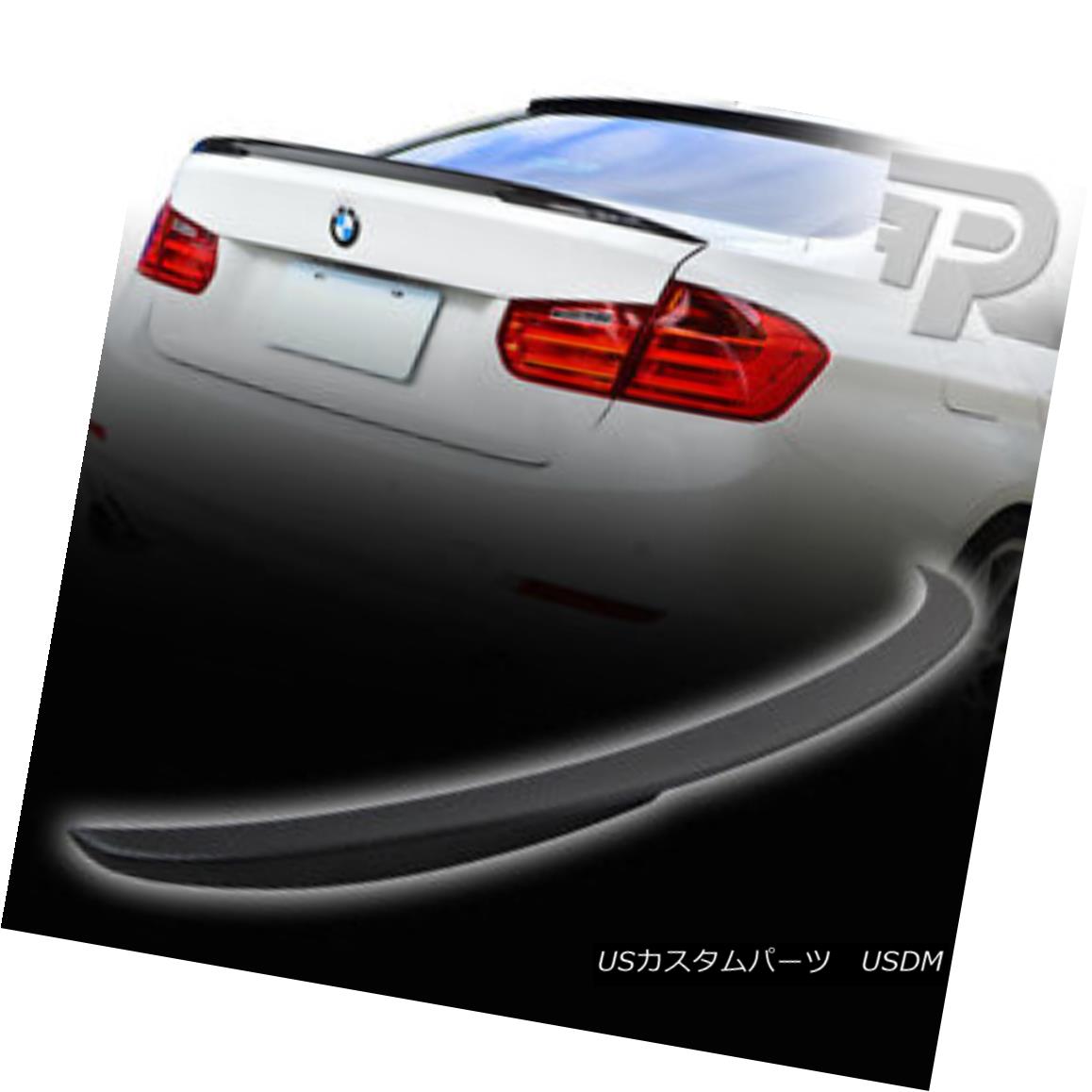 エアロパーツ MATTE CARBON FIBER BMW 3-SERIES F30 P PERFORMANCE TYPE REAR TRUNK SPOILER マットカーボンファイバーBMW 3-Series F30 P PERFORMANCE TYPEリアTRUNK SPOILER 【並行輸入品】