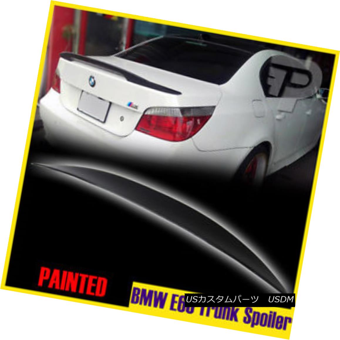 エアロパーツ High Kick BMW 5-Series E60 Saloon Painted Performance-Look Trunk Lip Spoiler ハイキックBMW 5シリーズE60サルーンペイントパフォーマンス - ロウokトランクリップスポイラー 【並行輸入品】