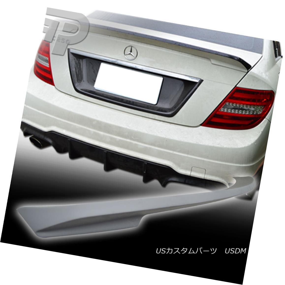 エアロパーツ UNPAINTED FOR Mercedes BENZ W204 SEDAN DTO-TYPE TRUNK SPOILER BOOT 08-13 メルセデス・ベンツW204セダン・DTO型トランク・スポイラー・ブーツ08-13用UNPAINTED 【並行輸入品】｜カスタムパーツ WORLD倉庫
