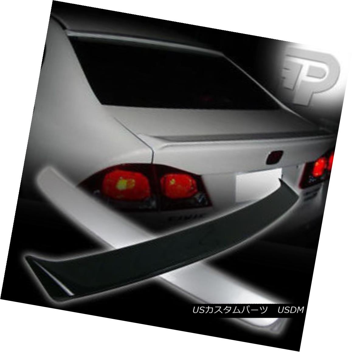 エアロパーツ PAINTED HONDA CIVIC 8TH SEDAN 4D REAR ROOF + TRUNK SPOILER 06 11 ▼ 塗装ホンダシビック8THセダン4Dリアルーフ+トランクスポイラー06 11？ 【並行輸入品】
