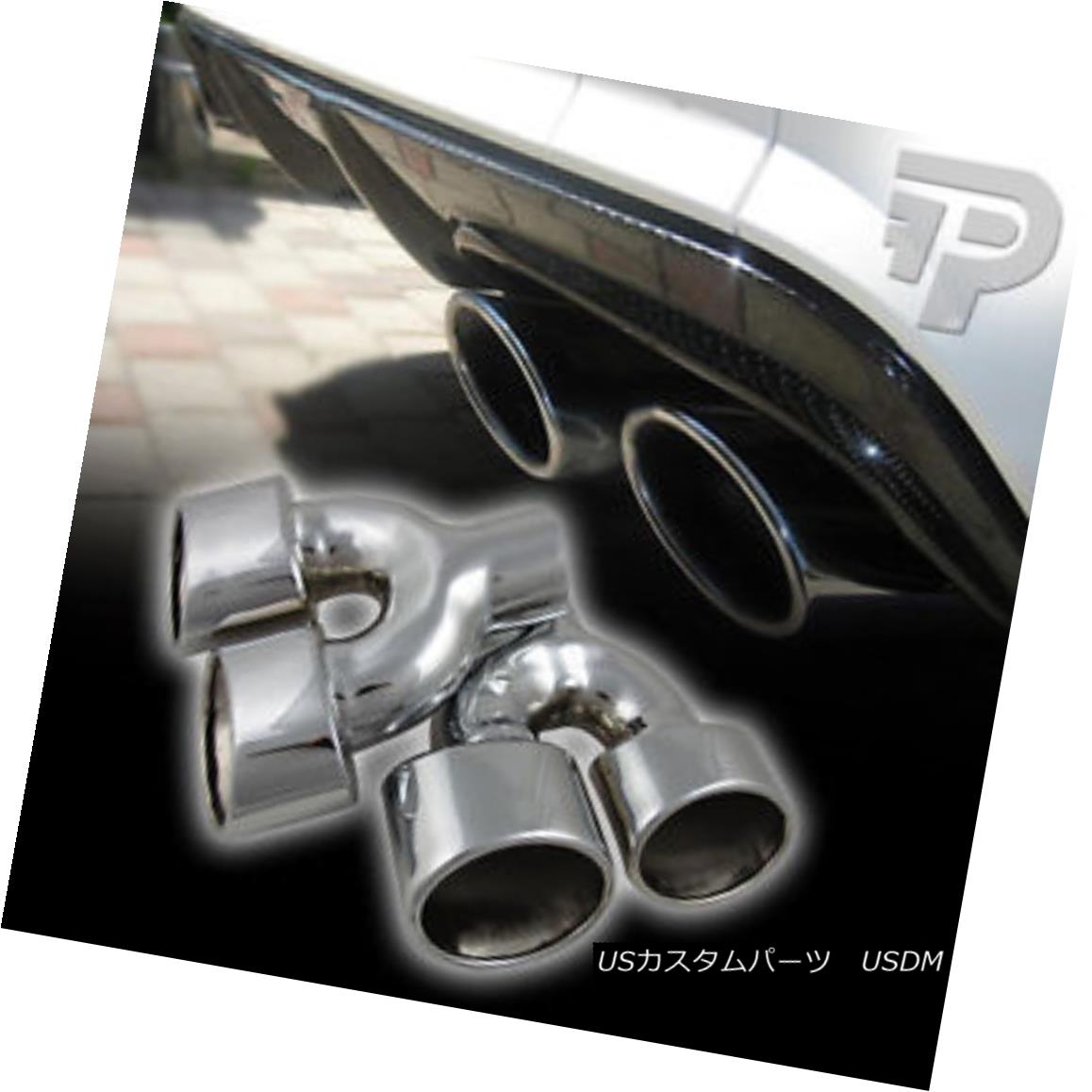 エアロパーツ Mercedes BENZ W204 4D EXHAUST PIPE TIP DOUBLE C63 C350 C300 SPORT▼ メルセデスベンツW204 4DエキゾーストパイプチップダブルC63 C350 C300スポーツ？ 【並行輸入品】
