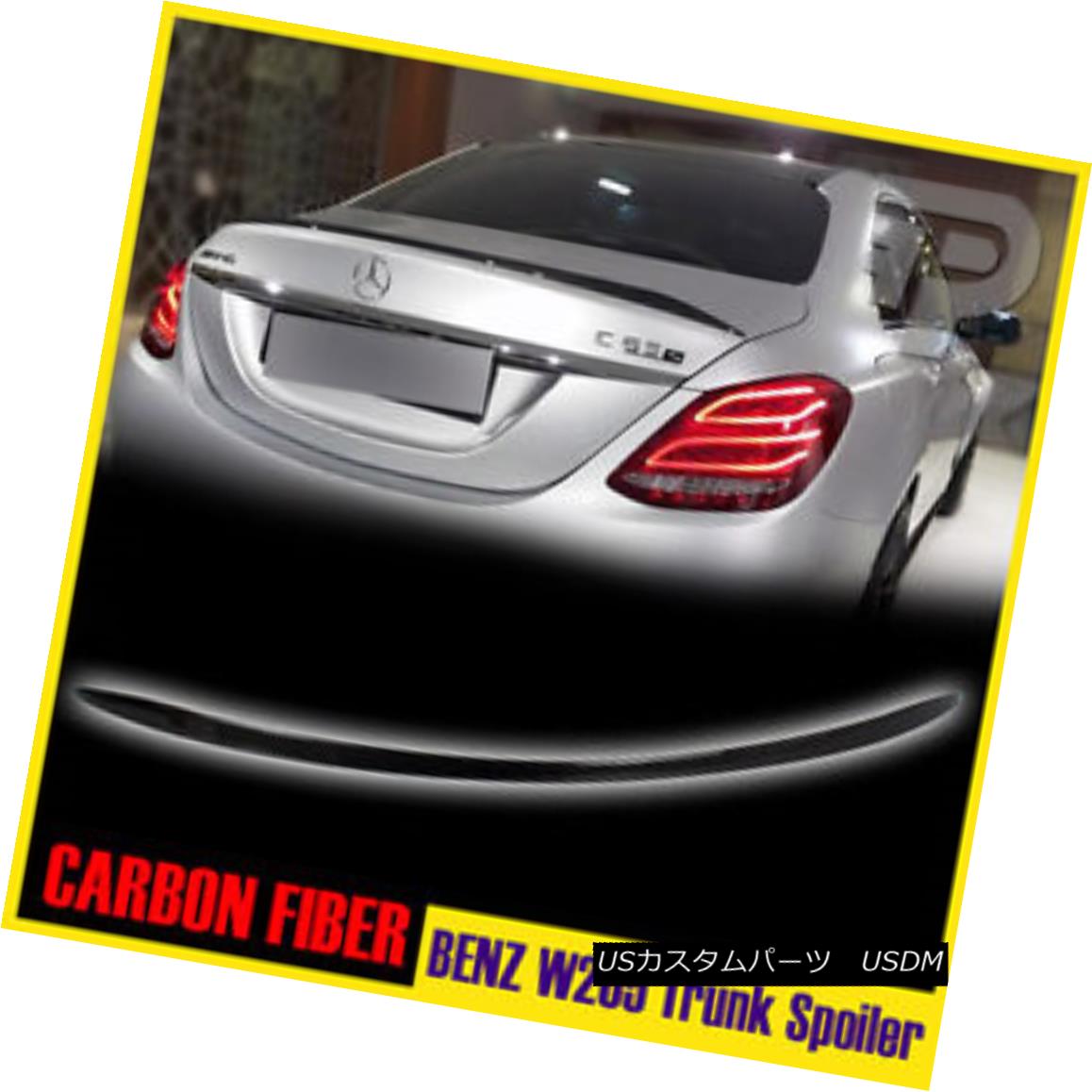 エアロパーツ Carbon Fiber Mercedes BENZ C-Class W205 4DR A-Type Rear Trunk Spoiler 14-16 C300 炭素繊維メルセデスベンツCクラスW205 4DR Aタイプリアトランク・スポイラー14-16 C300 【並行輸入品】|カスタムパーツ WORLD倉庫