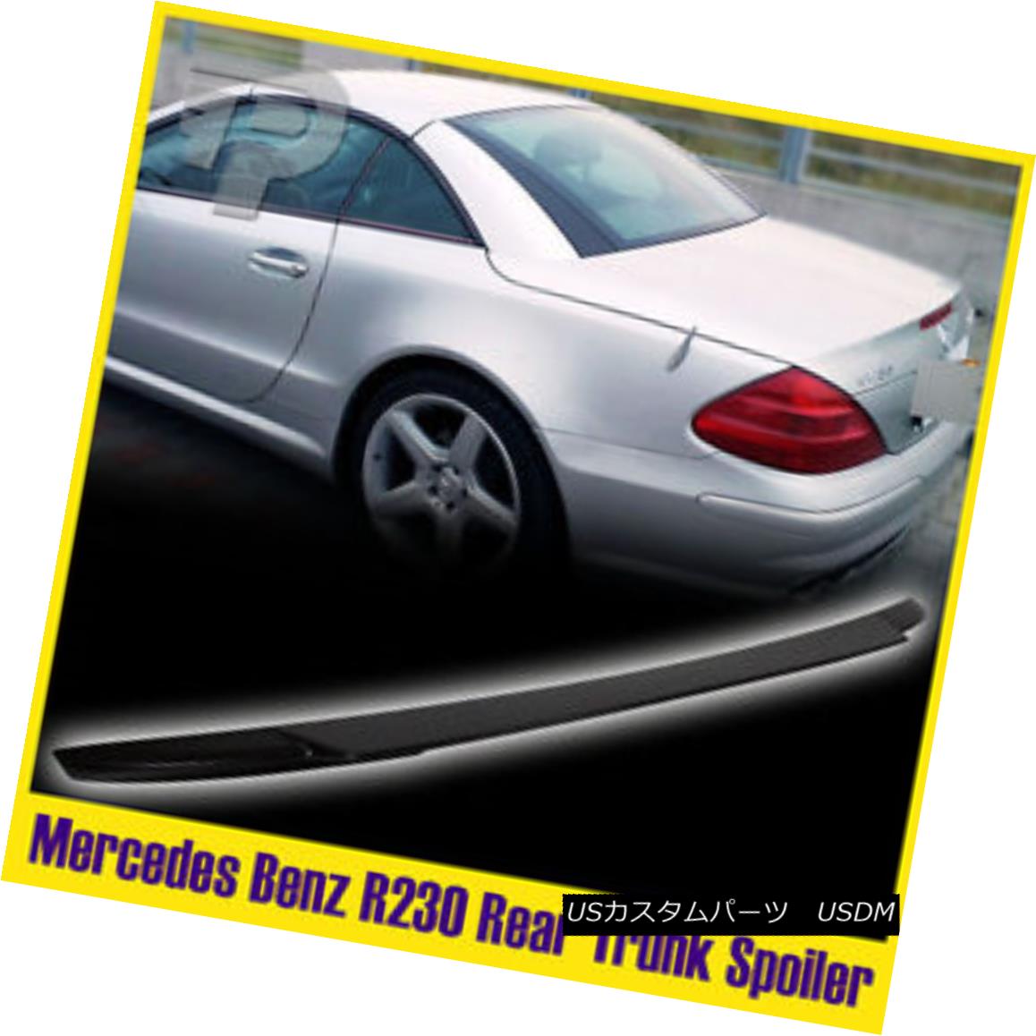 エアロパーツ Benz SL Class R230 2D Cabrolet V Style Rear Trunk Wing Spoiler 2011 Unpainted ベンツSLクラスR230 2DキャブレターVスタイルリアトランクウィングスポイラー2011未塗装 【並行輸入品】