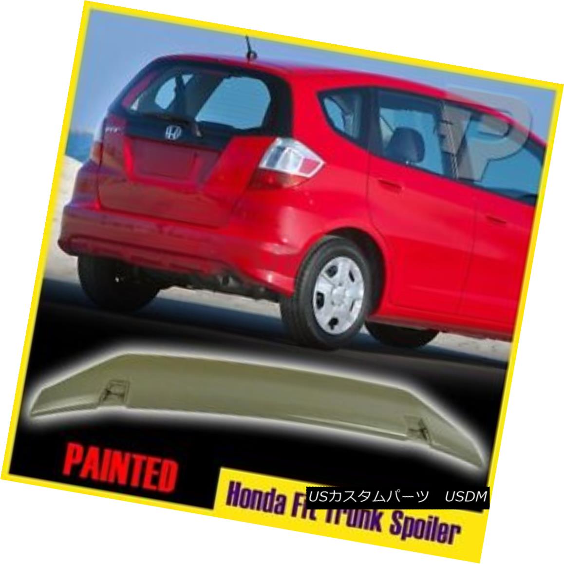 エアロパーツ Painted For Honda Fit 2nd Hatchback 4 Door OE Style Rear Boot Spoiler Wing 09 13 ホンダ適合ハッチバック4ドアOEスタイルリアブーツ・スポイラーウイング09 13 【並行輸入品】 73,689円