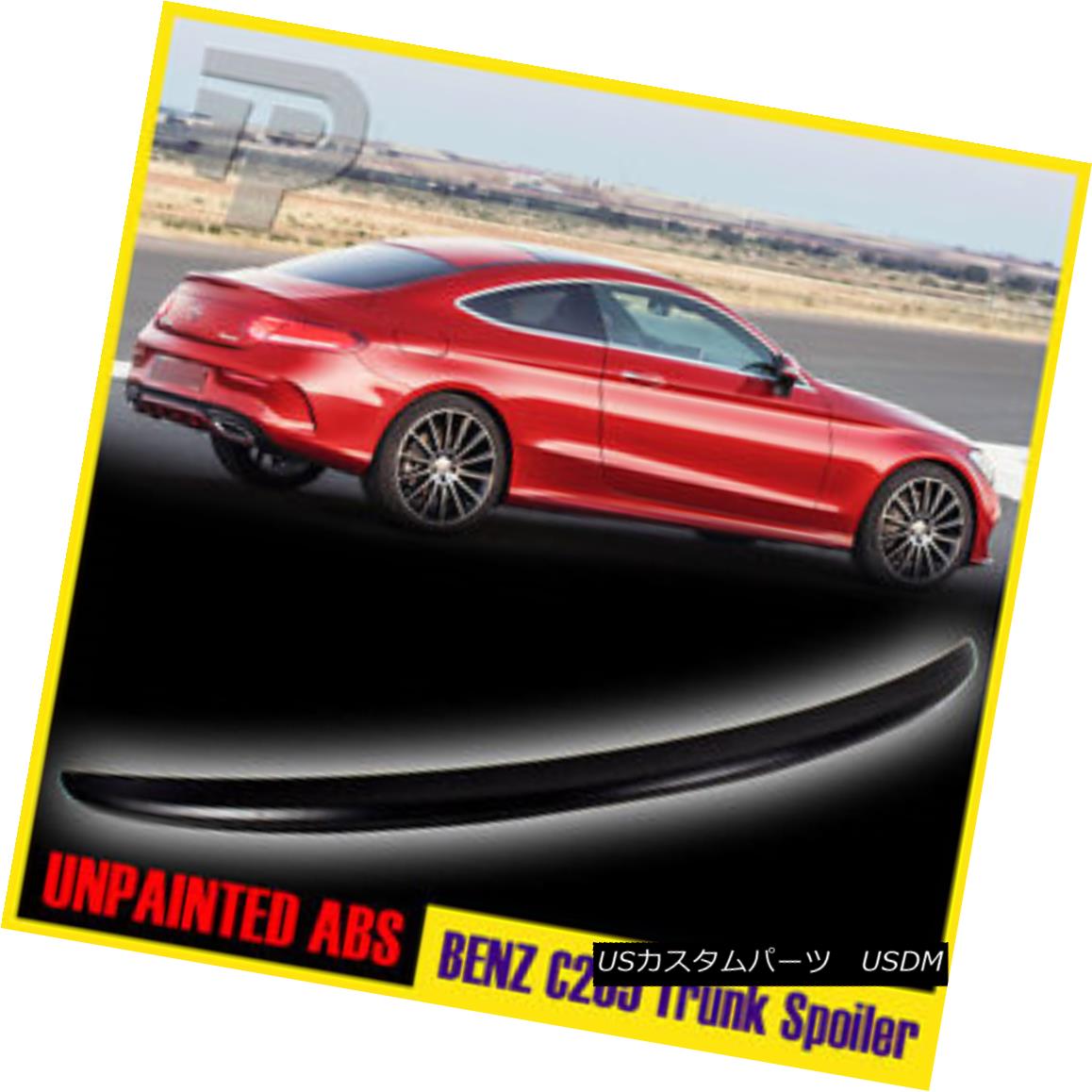 エアロパーツ Unpainted AM-Style Rear Trunk Spoiler Wing 2015-17 Mercedes BENZ C-Class C205 2D 未塗装のAMスタイルの後部トランク・スポイラー・ウィング2015-17 Mercedes BENZ C-Class C205 2D 【並行輸入品】|カスタムパーツ WORLD倉庫