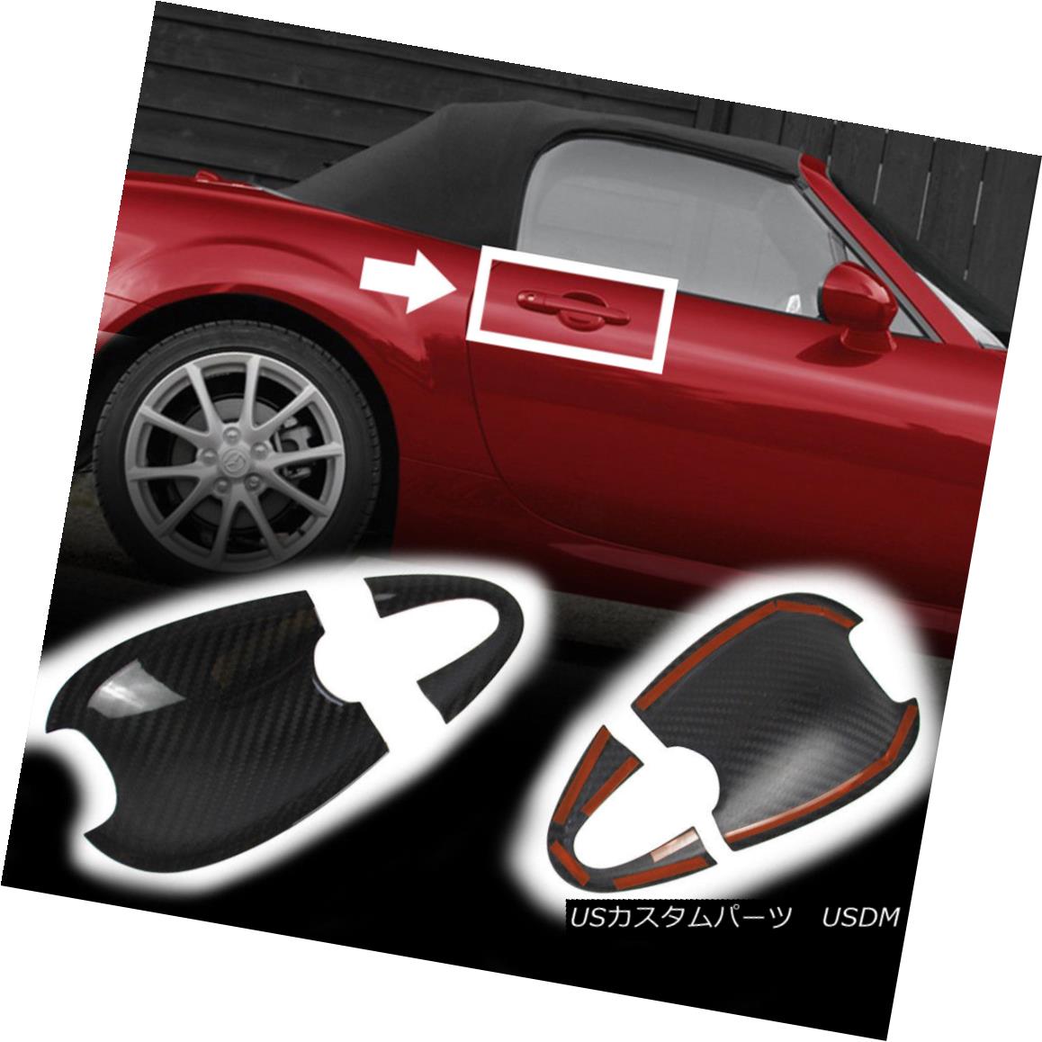 エアロパーツ Carbon Fiber Mazda MX-5 Miata Convertible ND Out Side Door Bowl Cover 16-17 GS カーボンファイバーマツダMX-5 MiataコンバーチブルNDアウトサイドドアボウルカバー16-17 GS 【並行輸入品】