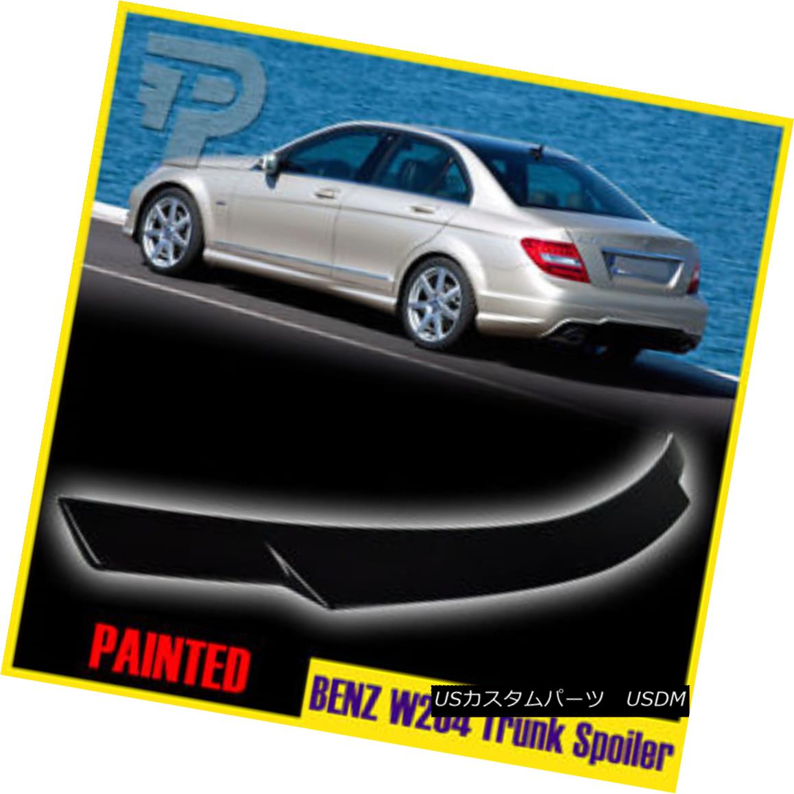 エアロパーツ Painted Mercedes BENZ C-Class W204 Sedan V Style Rear Trunk Spoiler 08-13 C300 ペイントされたメルセデスベンツCクラスW204セダンVスタイル後部トランクスポイラー08-13 C300 【並行輸入品】