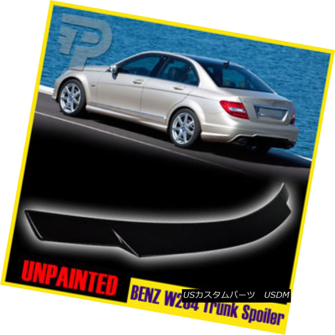 エアロパーツ Unpainted Mercedes BENZ C-Class W204 Sedan V Style Rear Trunk Spoiler 13 C250 未塗装メルセデスベンツCクラスW204セダンVスタイルリアトランク・スポイラー13 C250 【並行輸入品】