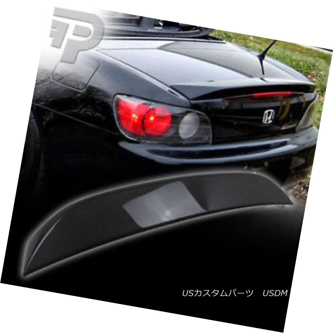 エアロパーツ CARBON FIBER HONDA S2000 CONVERTIBLE BOOT TRUNK SPOILER NEW 00-09 ▼ カーボンファイバーホンダS2000コンバチブルブーツトランクスポイラーNEW 00-09？ 【並行輸入品】