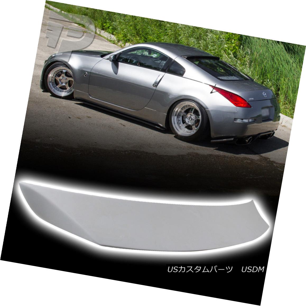 エアロパーツ For Nissan 350Z 2DR Coupe Covertible V Look Rear Trunk Spoiler Wing Unpainted 日産350Z 2DRクーペ用コンバーチブルVLookupリアトランク・スポイラーウイング未塗装 【並行輸入品】