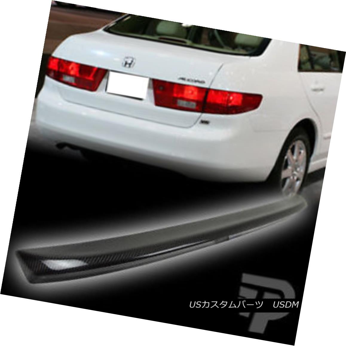 エアロパーツ Carbon Fiber FOR Honda Accord Sedan OE Type Rear Trunk Spoiler Wing 2003-2005▼ ホンダアコードセダンOEタイプリアトランクスポイラーウイング2003-2005用炭素繊維？ 【並行輸入品】