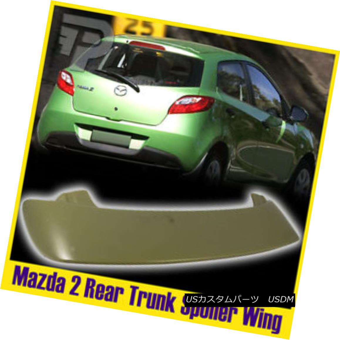 エアロパーツ Painted For Mazda 2 Hatchback 5D K Look Window Roof Visor Spoiler Wing 塗装済みマツダ2ハッチバック5D Kルックウィンドウルーフバイザースポイラーウイング 【並行輸入品】