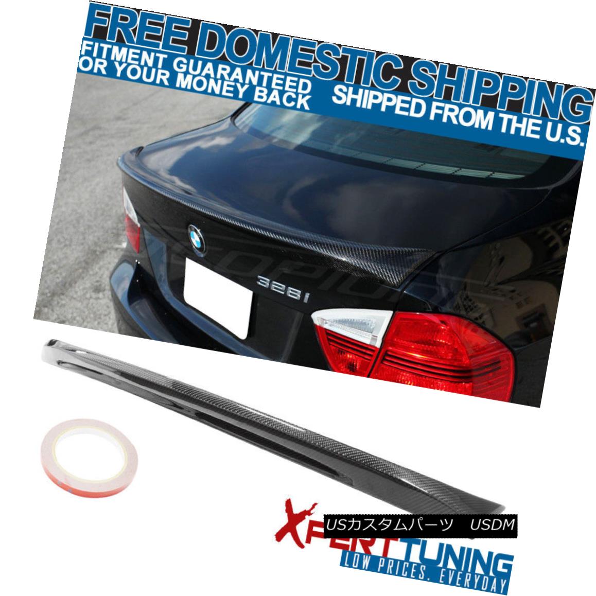 エアロパーツ FIT For 06-11 BMW 3 Series E90 Sedan 4Dr M3 Style Trunk Spoiler Carbon Fiber CF FIT for 06-11 BMW 3シリーズE90セダン4Dr M3スタイルトランクスポイラーカーボンファイバーCF 【並行輸入品】