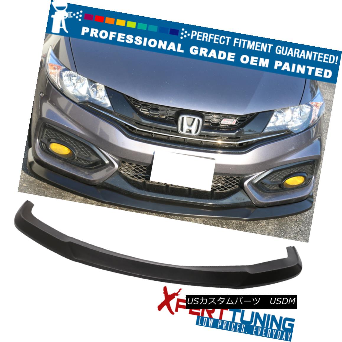 エアロパーツ OEM Painted Color Fit Honda Civic 2DR Coupe IKON Style Front Bumper Lip Splitter OEM塗装カラーフィットホンダシビック2DRクーペIKONスタイルフロントバンパーリップスプリッター 【並行輸入品】