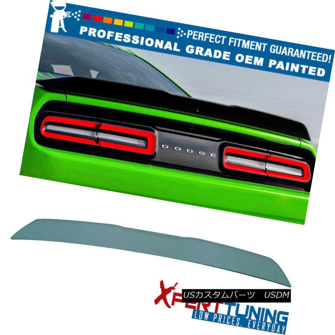 エアロパーツ Fit 08-16 Challenger Hellcat Type Painted Trunk Spoiler - OEM Painted Color フィット08-16チャレンジャーヘルキャットタイプ塗装トランクスポイラー - OEM塗装カラー 【並行輸入品】
