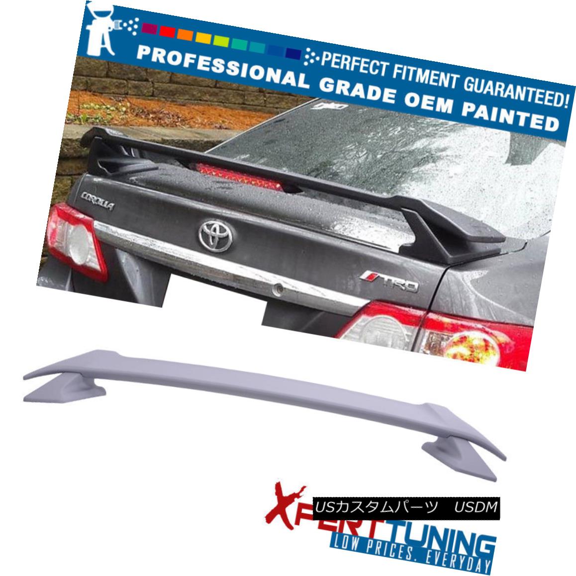 エアロパーツ Fit 09-13 Corolla TR-D Sportive Trunk Spoiler LED Light OEM Painted Color フィット09-13カローラTR - D釣り柄スポイラーLEDライトOEM塗装カラー 【並行輸入品】