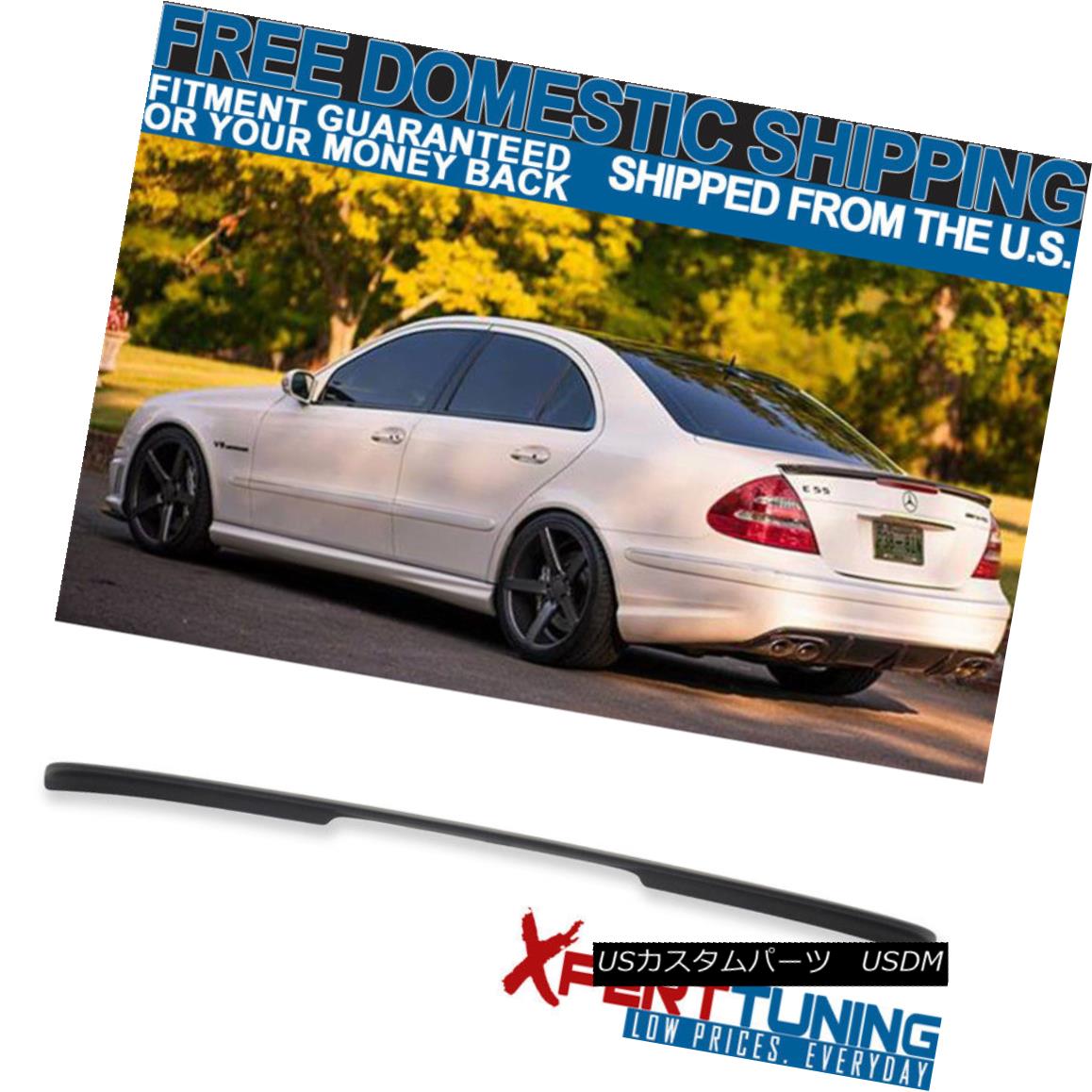 エアロパーツ 03-09 Mercedes Benz W211 E-Class Rear Trunk Spoiler Painted Matte Black ABS 03-09メルセデスベンツW211 Eクラスリアトランクスポイラー塗装マットブラックABS 【並行輸入品】