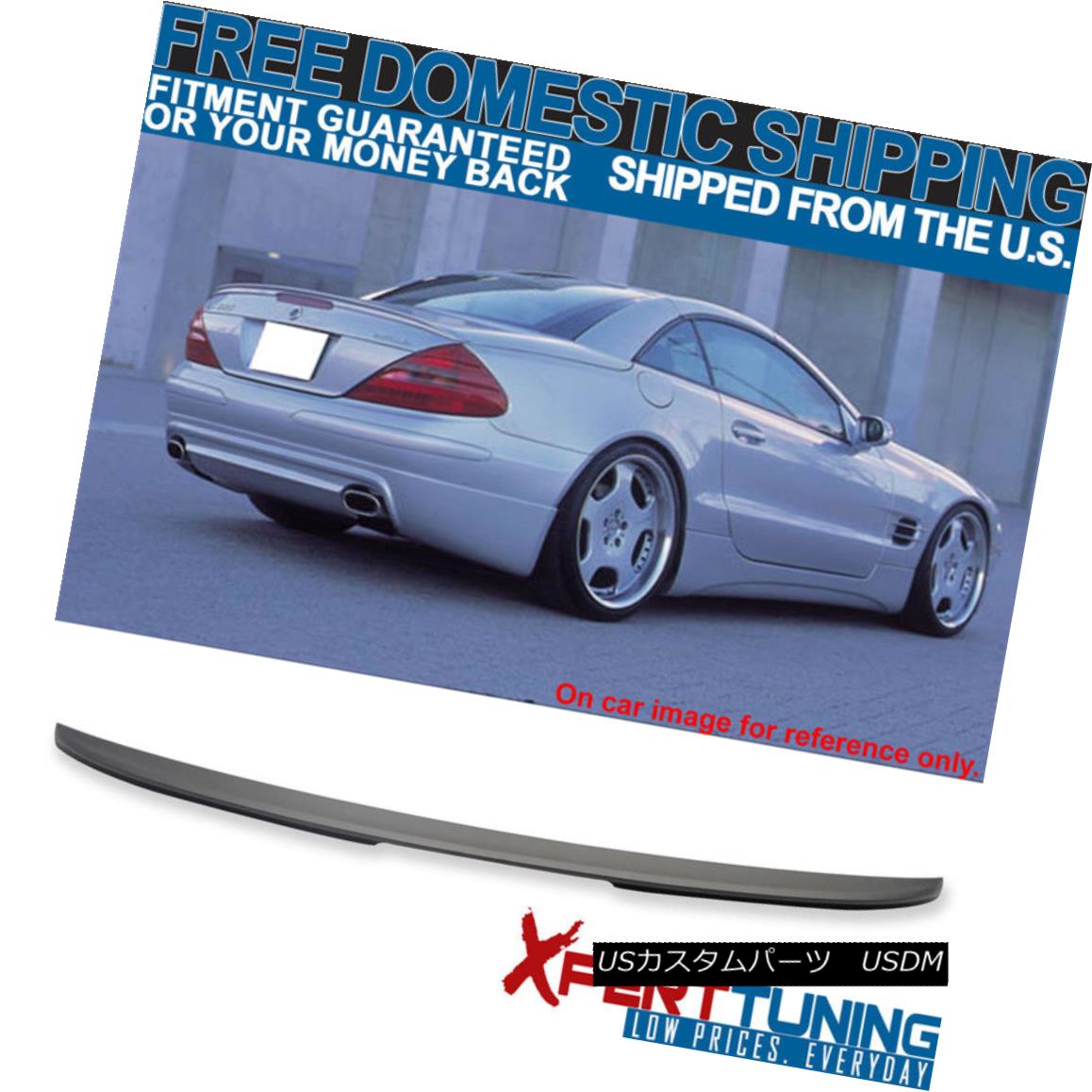 エアロパーツ Fit 03-11 Mercedes-Benz R230 2Dr 2Door Trunk Spoiler Wing Painted Matte Black フィット03-11メルセデス・ベンツR230 2Dr 2Dアロイ・スポイラーウイング塗装マットブラック 【並行輸入品】｜カスタムパーツ WORLD倉庫