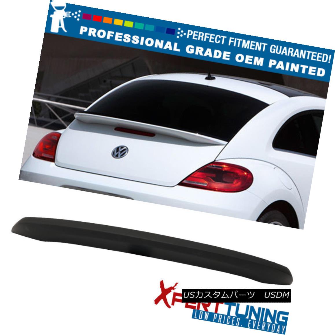 エアロパーツ Fits 12-18 VW Beetle HB Hatchback OE Painted Trunk Spoiler - OEM Painted Color フィット12-18 VWビートルHBハッチバックOE塗装トランク・スポイラー - OEM塗装色 【並行輸入品】｜カスタムパーツ WORLD倉庫