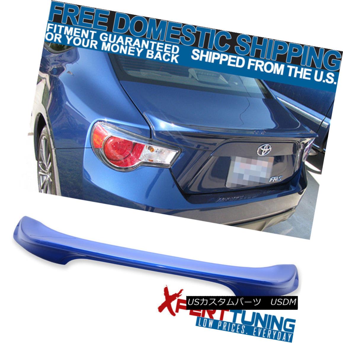 エアロパーツ Fits Subaru BRZ 15 16 17 Trunk Spoiler OE Painted World Blue Pearl #K7X FZスバルBRZ 15 16 17トランクスポイラーOE塗装世界ブルーパール＃K7X 【並行輸入品】｜カスタムパーツ WORLD倉庫