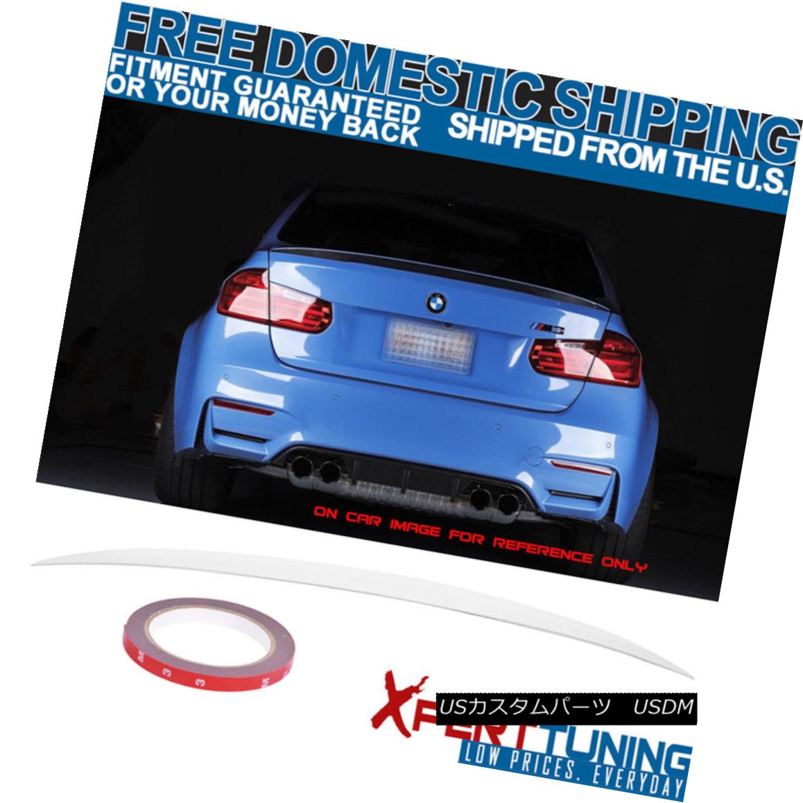 エアロパーツ FIT For 14-17 BMW 3 Series F80 ABS Trunk Spoiler Painted Alpine White III #300 FIT for 14-17 BMW 3シリーズF80 ABSトランク・スポイラー・ペイントアルパイン・ホワイトIII＃300 【並行輸入品】